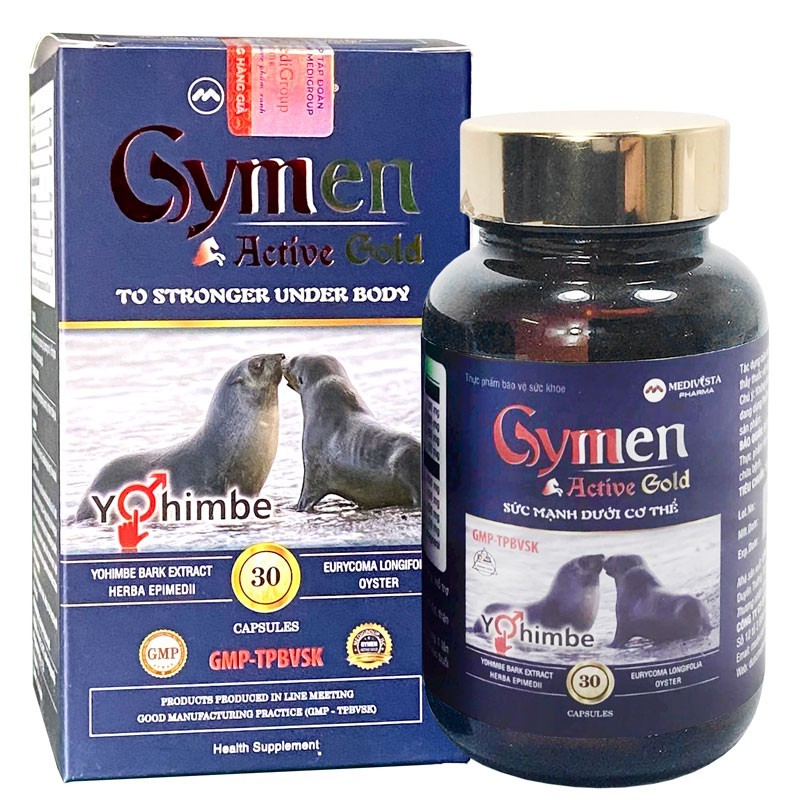 Gymen Active Gold - Giải pháp tự nhiên cho sức khỏe sinh lý nam giới