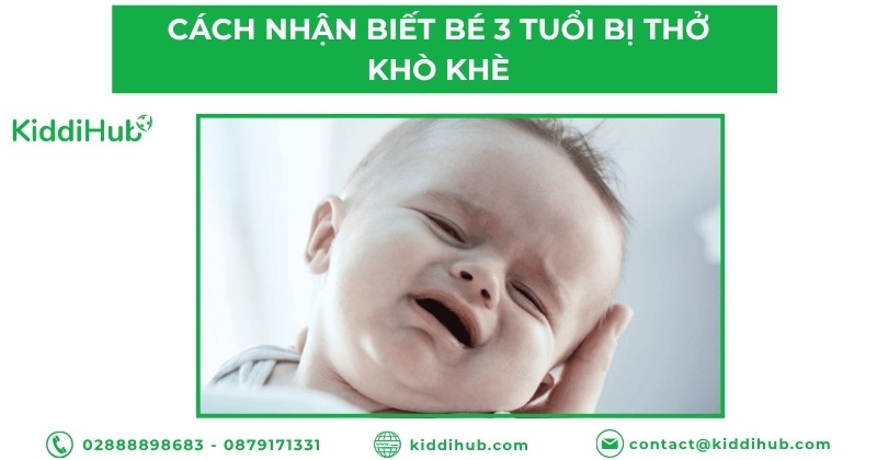 Cách nhận biết bé 3 tuổi bị thở khò khè