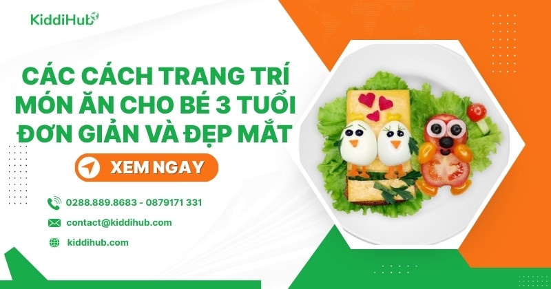 Trang trí món ăn cho bé 3 tuổi: Bí quyết giúp bé ăn ngon