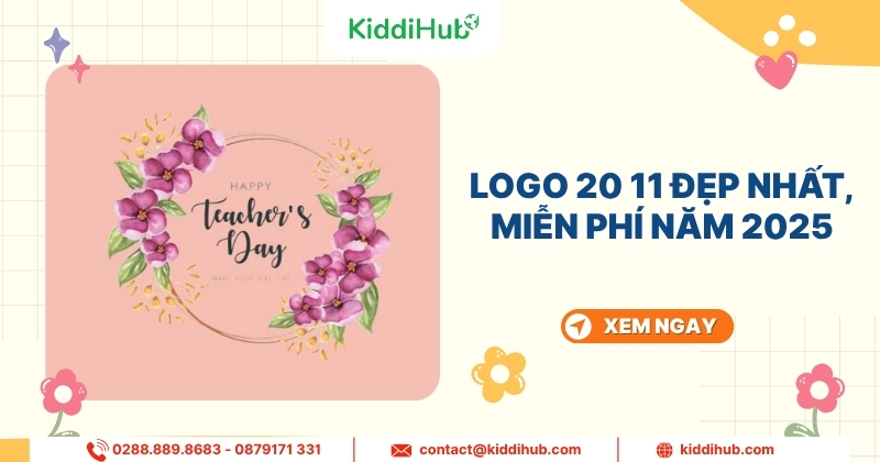 Logo 20/11 đẹp nhất, miễn phí năm 2025