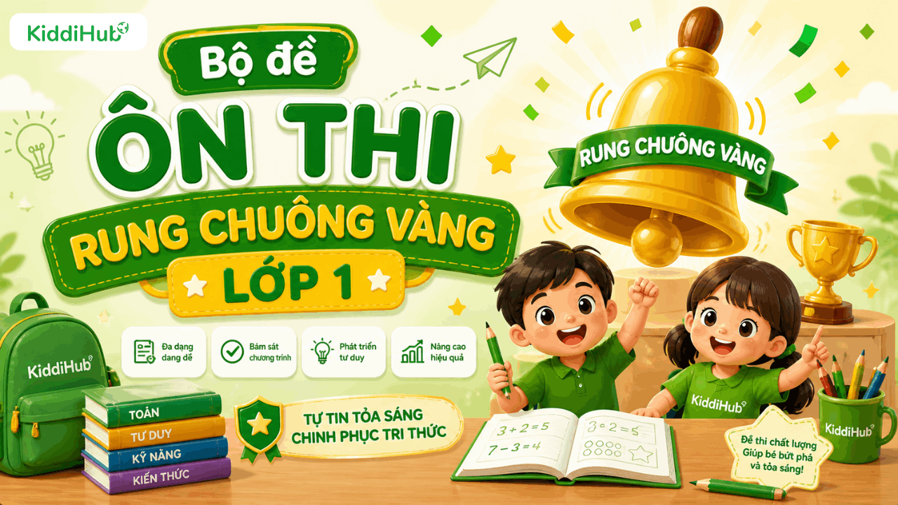 Bá» Äá» Ã´n thi rung chuÃ´ng vÃ ng lá»p 1 nÄm 2026
