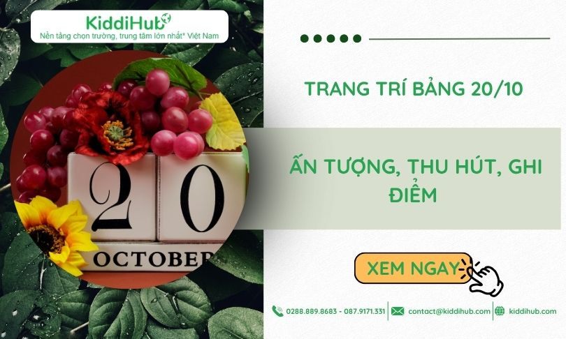 Trang trí bảng 20/10 ấn tượng, thu hút, ghi điểm