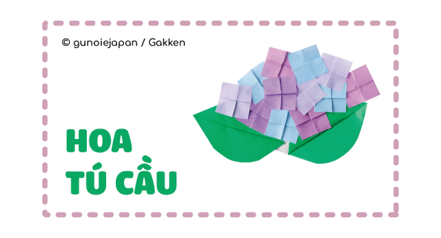Hướng dẫn cách gấp hoa tú cầu cực đơn giản