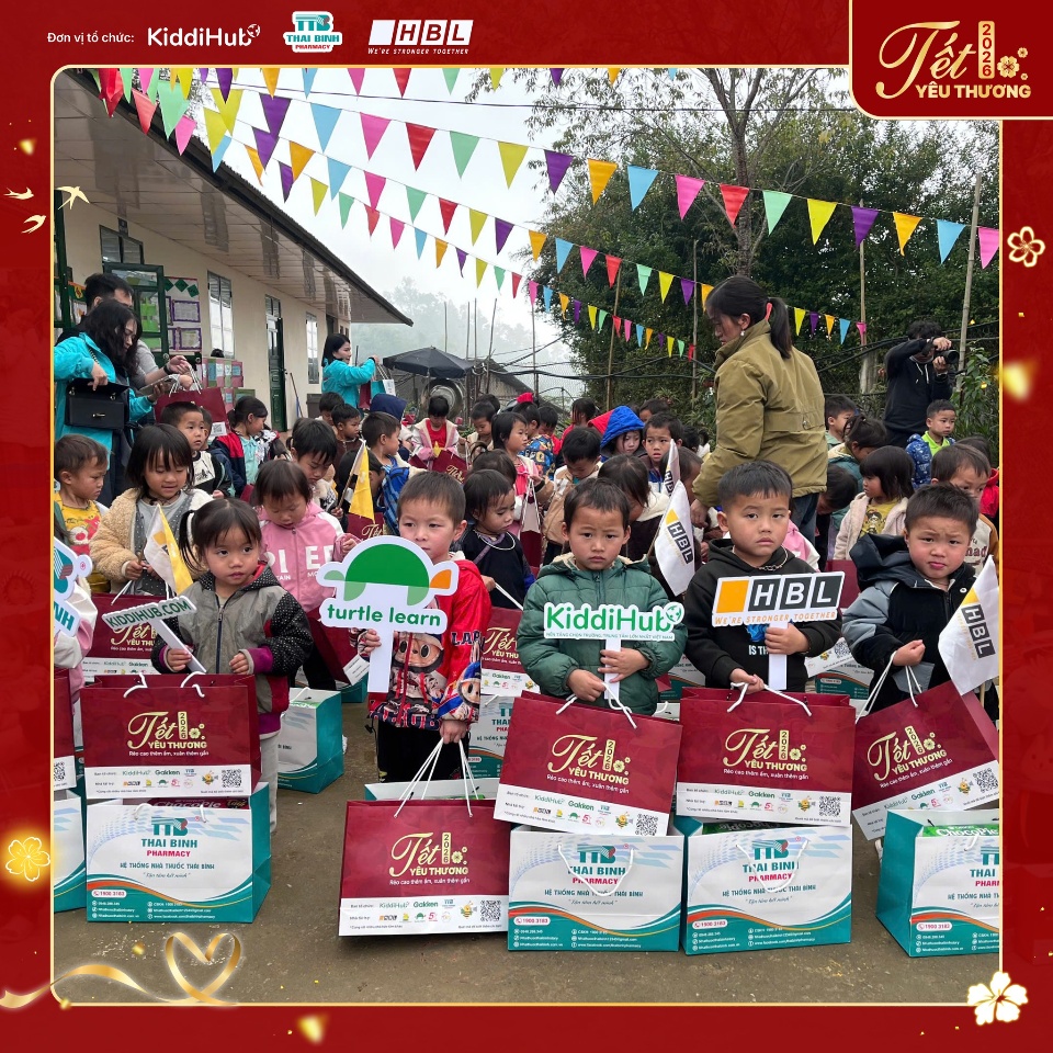 KiddiHub lên bản, mang Tết ấm đến điểm trường Lìm Mông