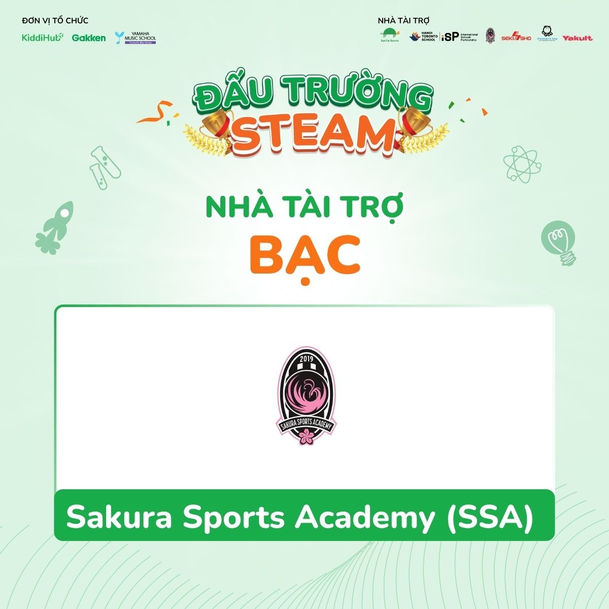 ÄẤU TRƯá»NG STEAM 2026: GIá»I THIá»U NHà TÃI TRỢ BẠC â SAKURA SPORTS ACADEMY (SSA)