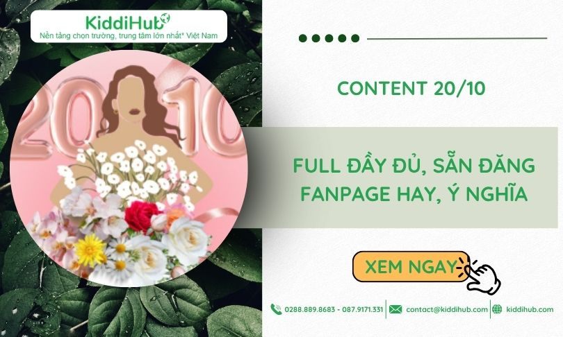 Content 20/10 - Full đầy đủ, sẵn đăng Fanpage hay, ý nghĩa