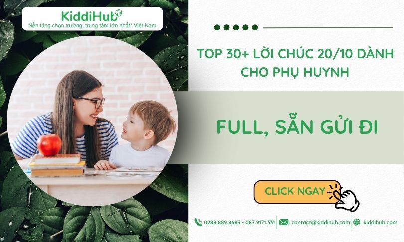Top 30+ lời chúc 20/10 dành cho phụ huynh - Full, sẵn gửi đi