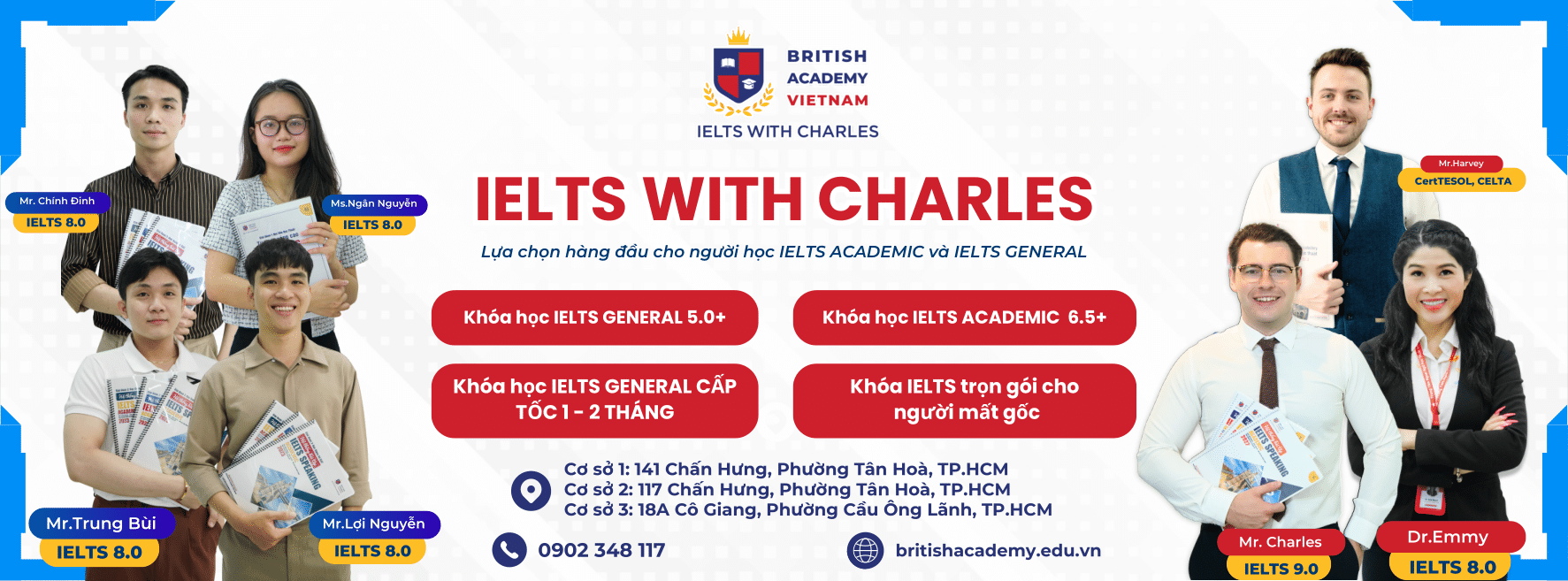 Trung tâm IELTS with Charles - British Academy Vietnam - Cơ sở 1