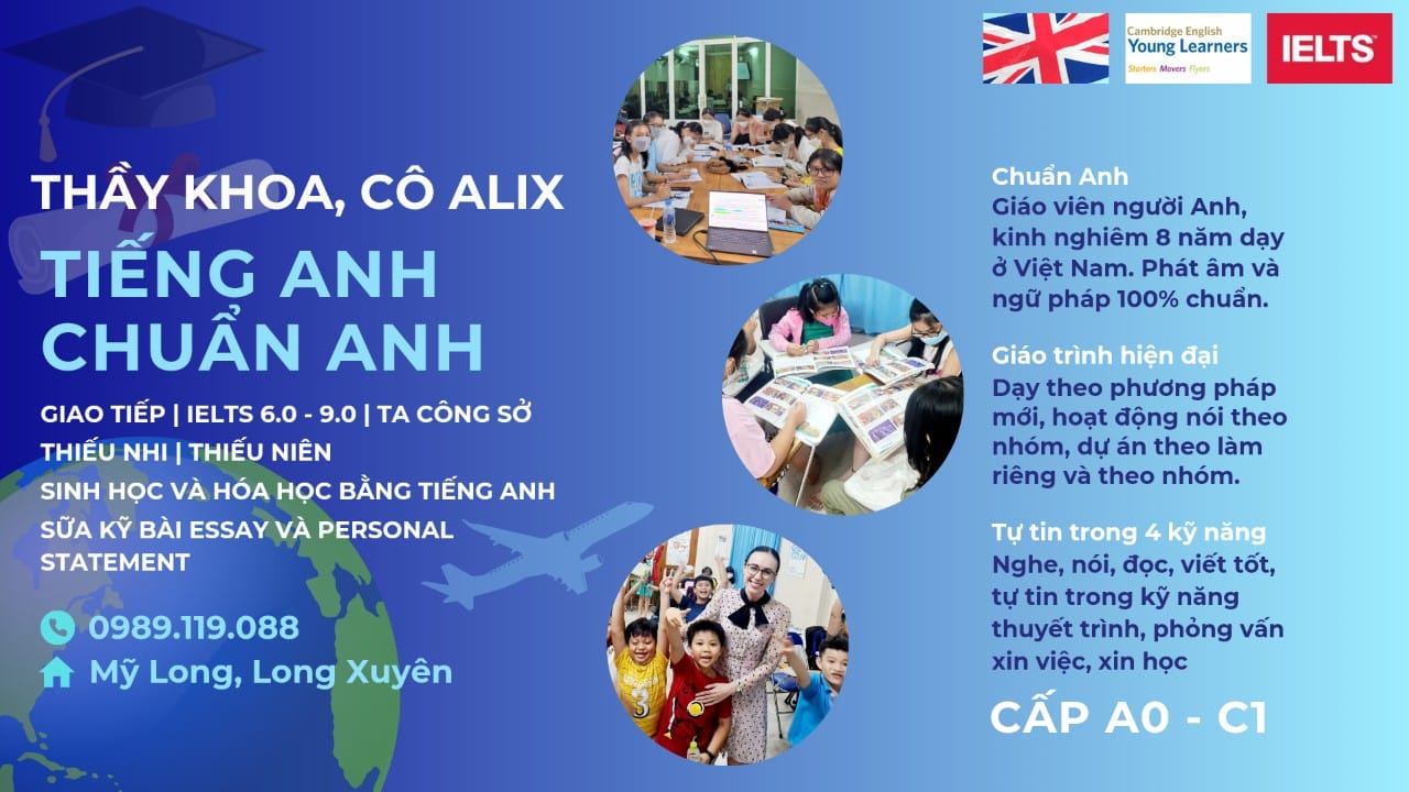 Trung tâm Tiếng Anh AJ English - Long Xuyên