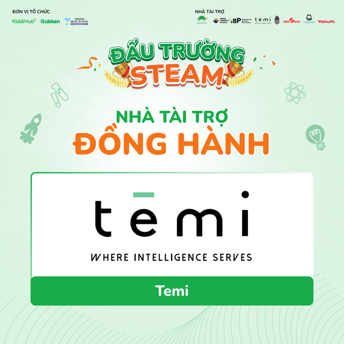 Temi â NhÃ  tÃ i trá»£ Äá»ng hÃ nh: ÄÆ°a cÃ´ng nghá» Robot thÃ´ng minh Äáº¿n Äáº¥u trÆ°á»ng STEAM 2026