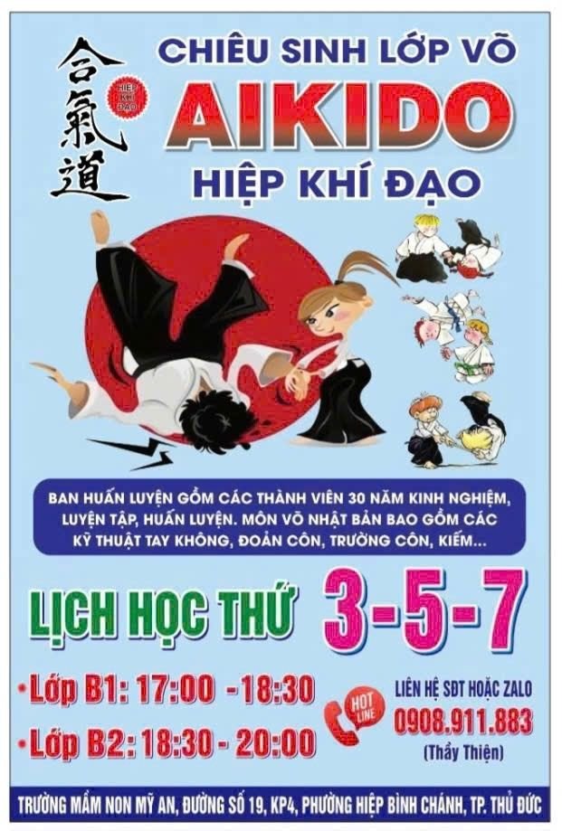 Câu lạc bộ Aikido Zenshin Nhà Văn Hóa Thể Thao - Hiệp Bình