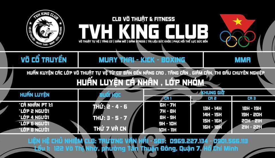 Câu lạc bộ TVH KING CLUB - Muay Thai, MMA, Boxing - Quận 7