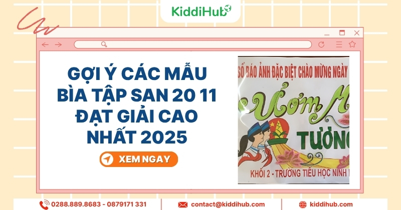 Gợi ý các mẫu bìa tập san 20/11 đạt giải cao nhất 2025