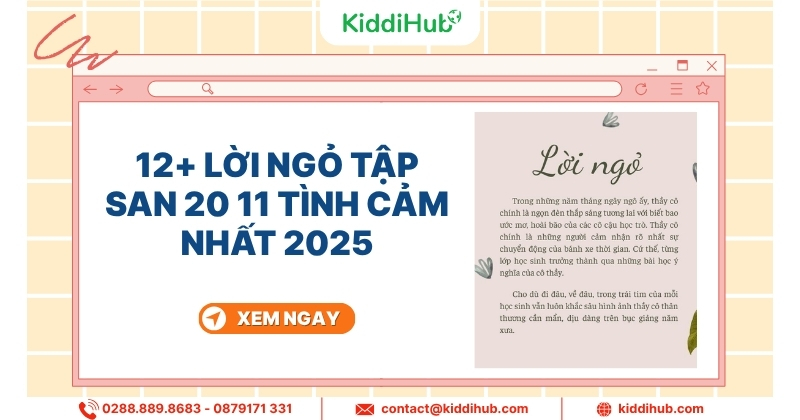 12+ lời ngỏ tập san 20/11 tình cảm nhất 2025
