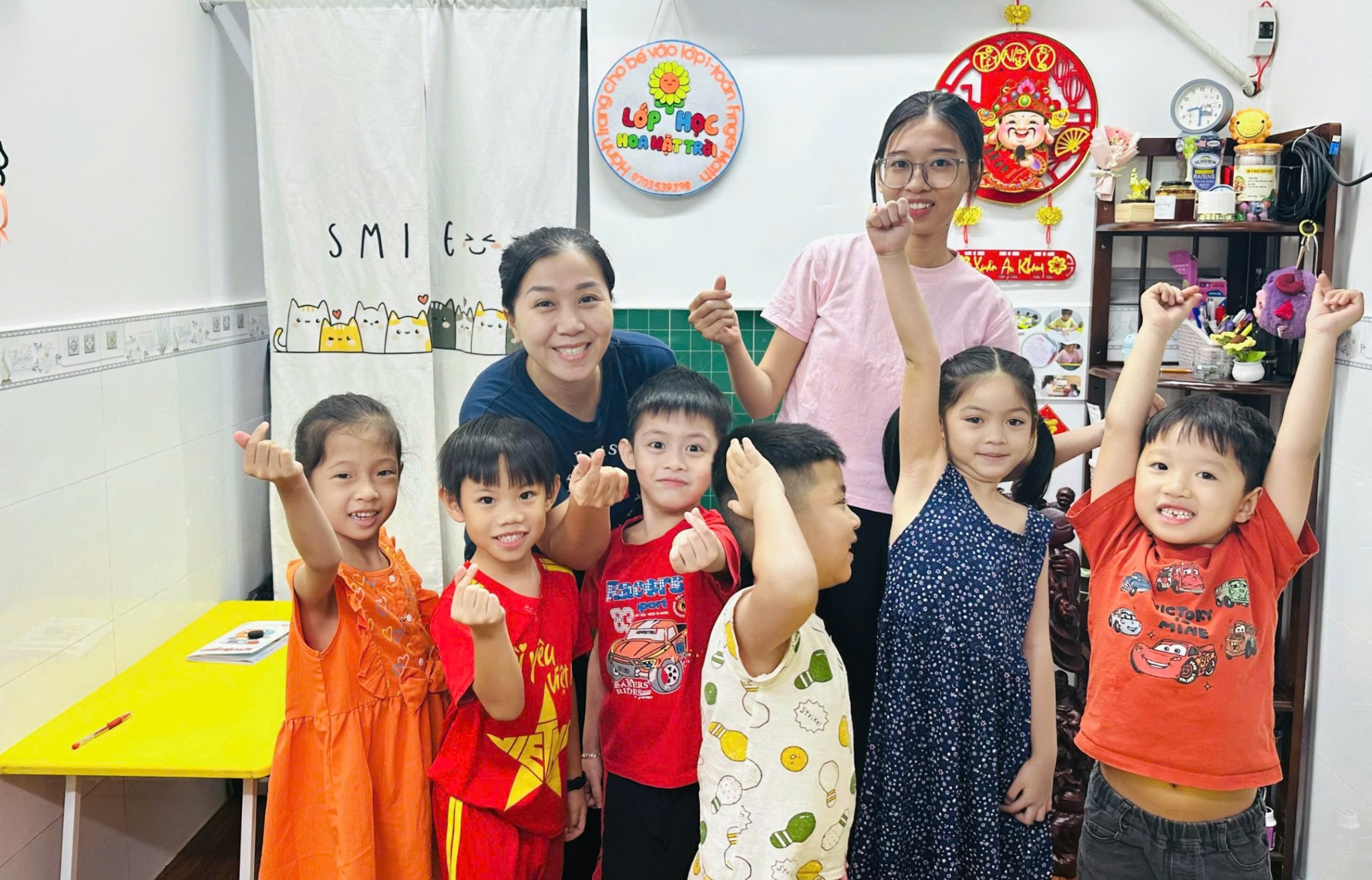Lớp học Hành trang vào lớp 1 - Luyện chữ đẹp Hoa Mặt Trời - Quận 10