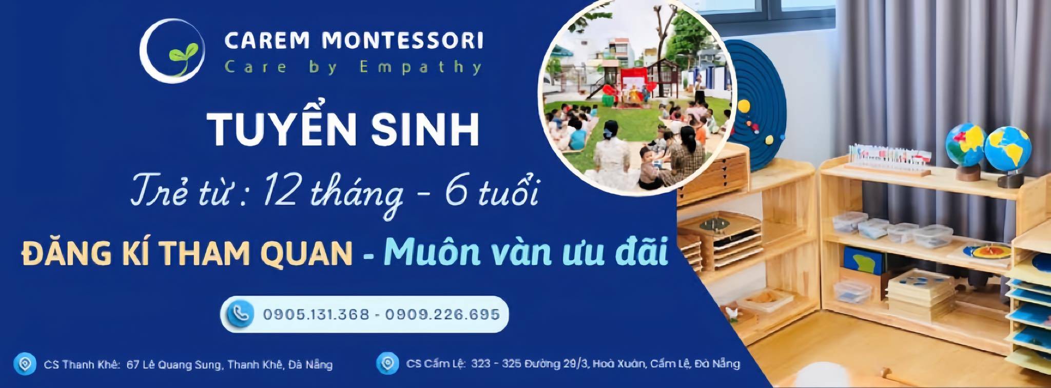 Hệ thống Mầm Non CAREM MONTESSORI - Hoà Xuân