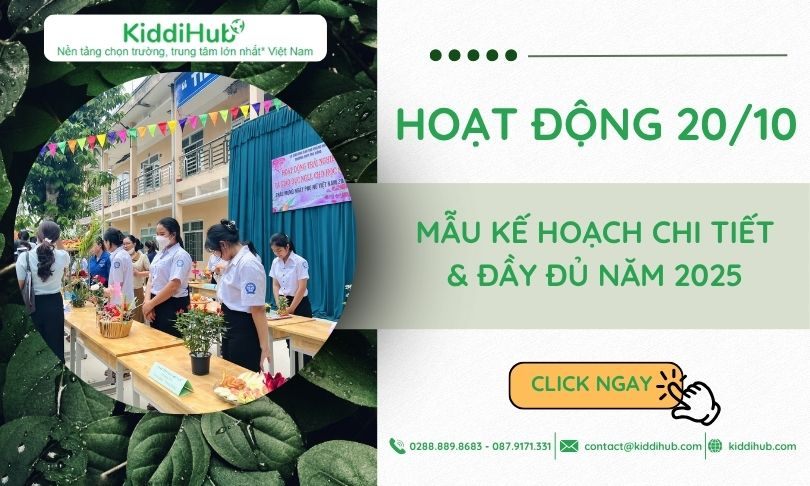 Mẫu kế hoạch hoạt động 20/10 chi tiết & đầy đủ năm 2025