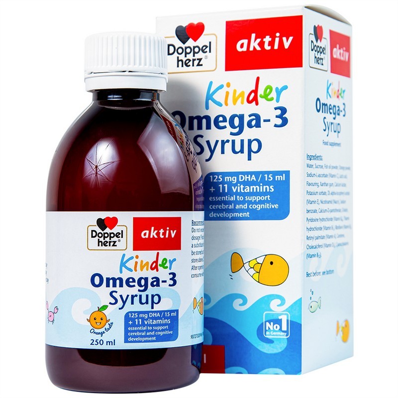 🌟 Siro Kinder Omega-3 Syrup: Giải Pháp Vàng Cho Não Bộ Thông Minh