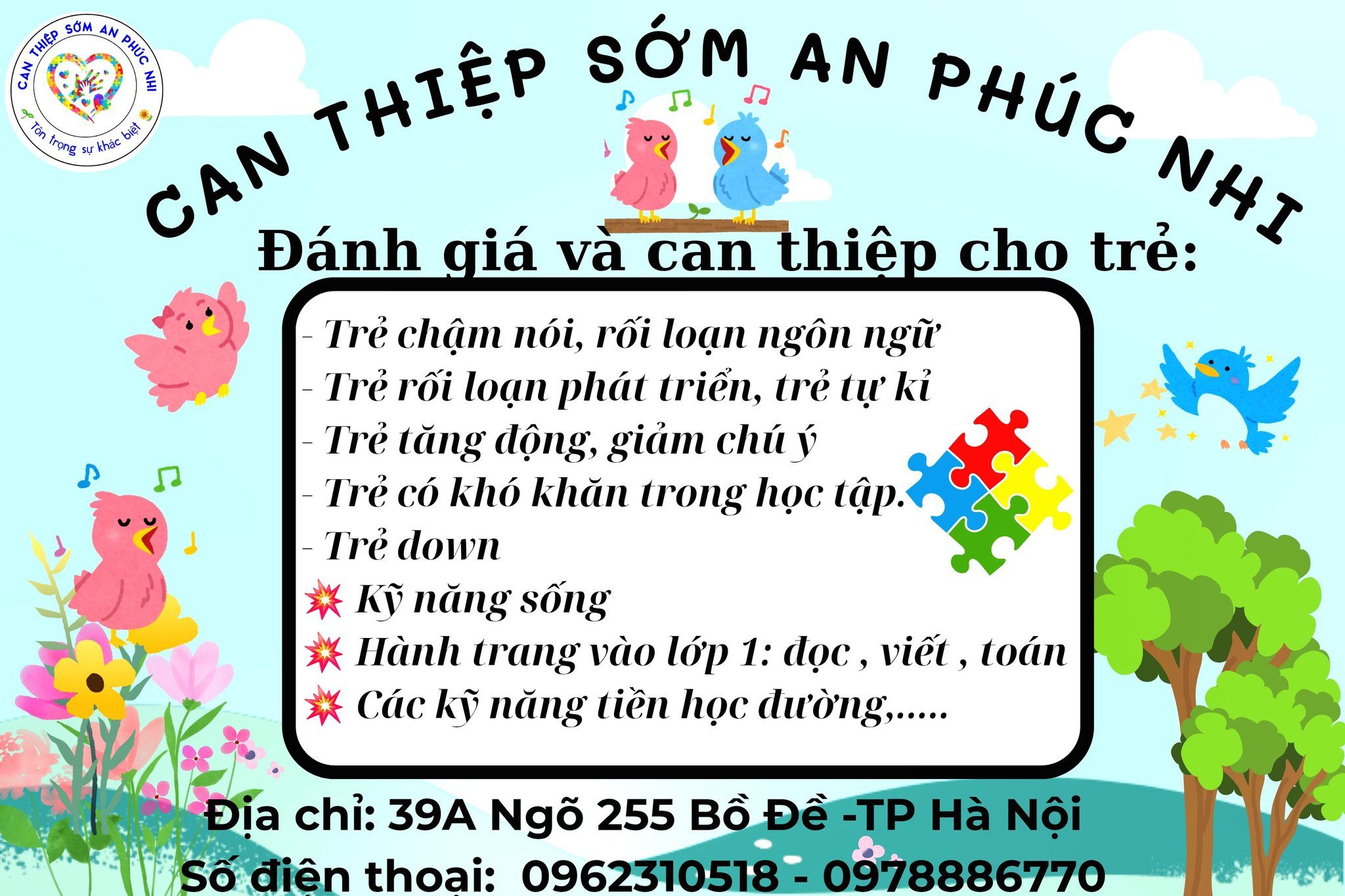 Lớp can thiệp sớm An Phúc Nhi - Long Biên
