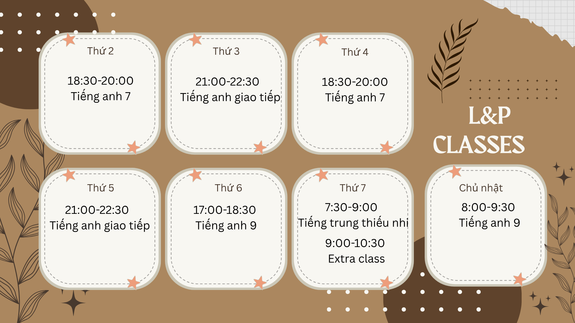 Lớp L&P English class - Tư Nghĩa