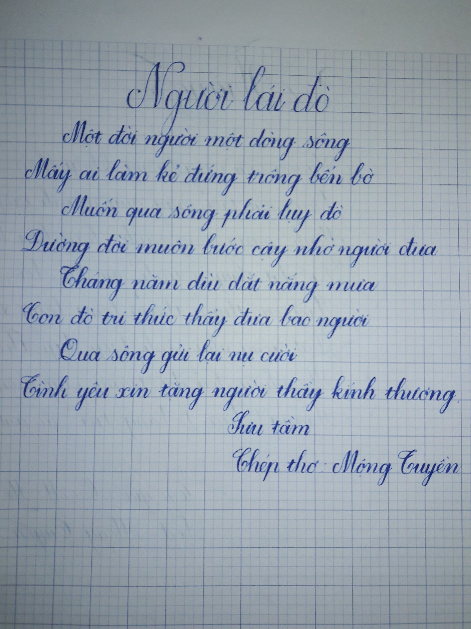 Lớp Luyện chữ đẹp cô Tuyền - Cần Thơ