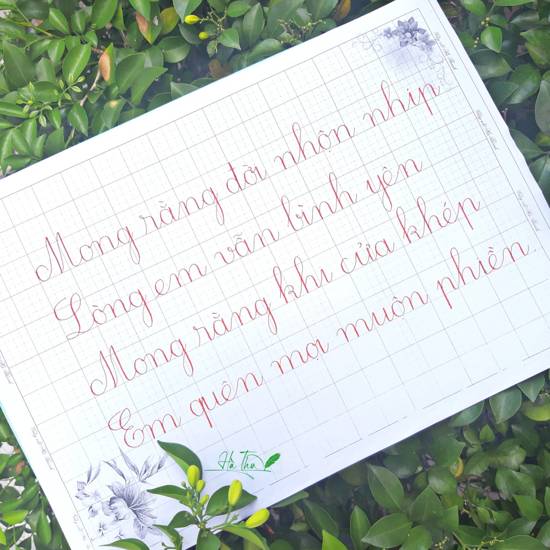 Lớp Luyện chữ đẹp Hà Thu - Luận Thành