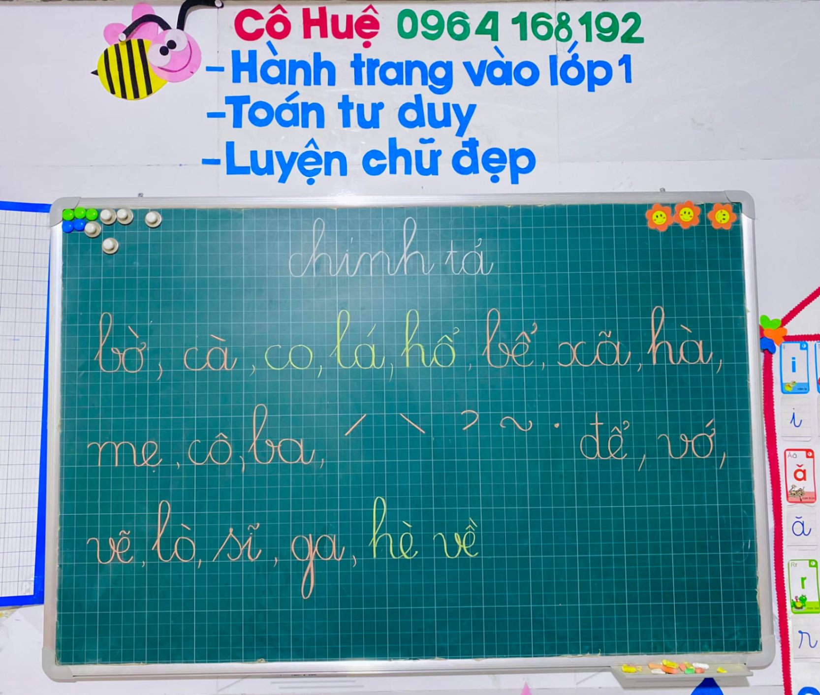 Lớp Luyện chữ đẹp miss Huệ - Phú Hòa