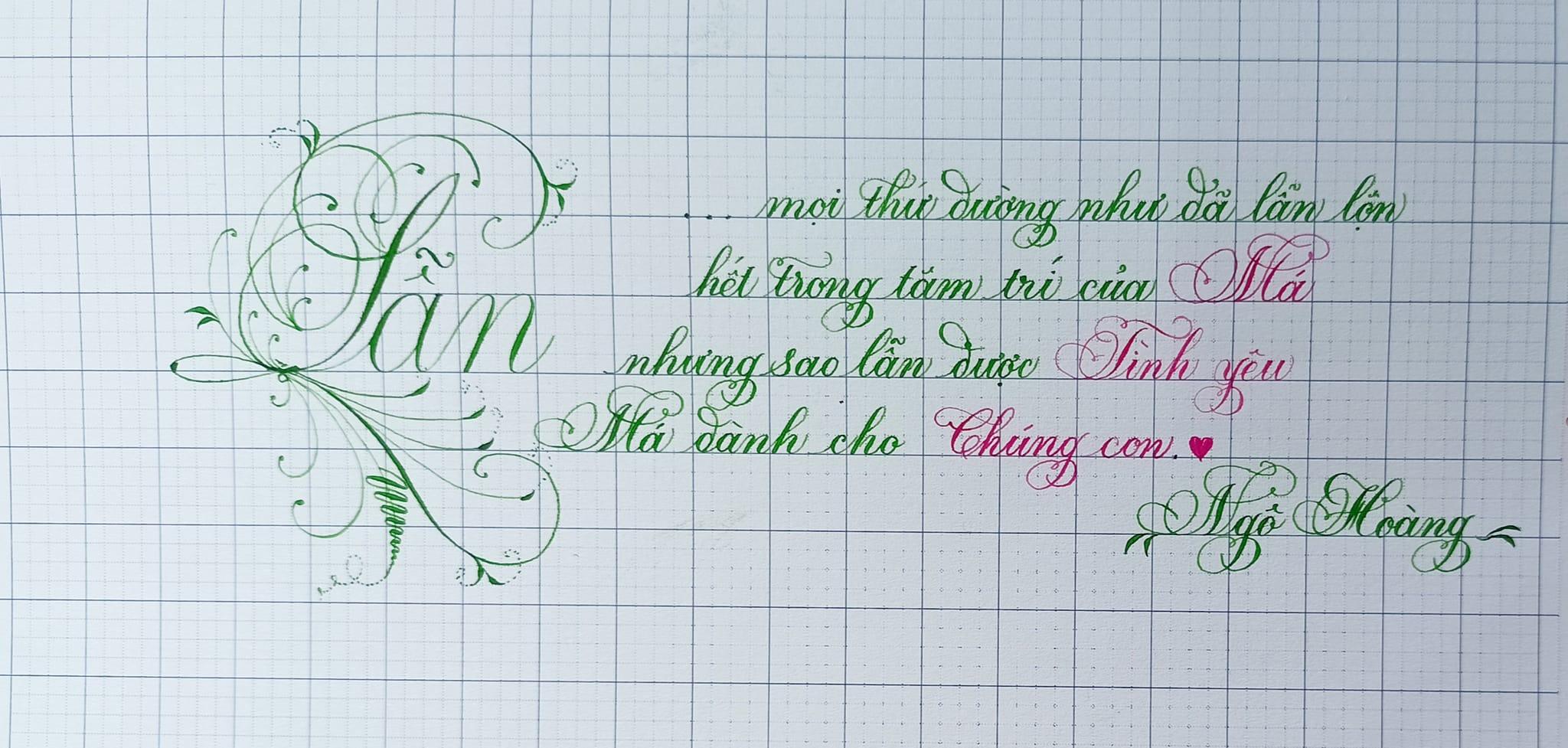 Lớp Luyện chữ đẹp Ngô Hoàng - Hòa Qúy