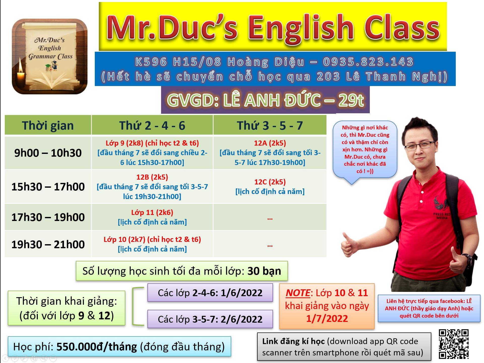 Lớp Mr. Duc's English Class - Hải Châu