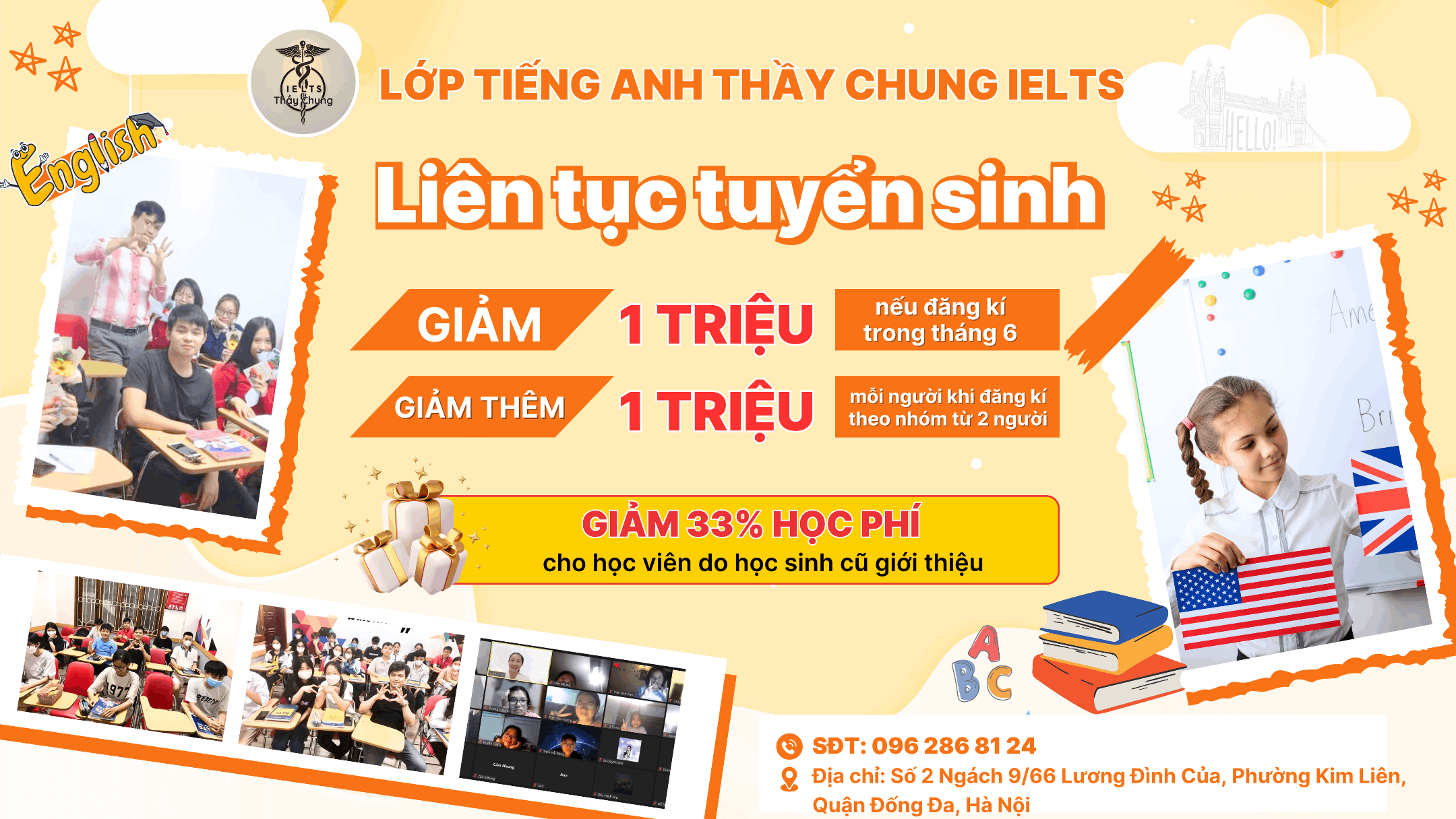 Lớp Tiếng Anh Thầy Chung IELTS - Kim Liên