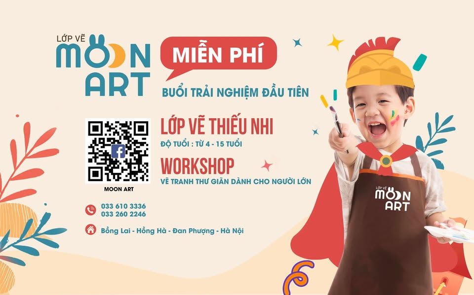 Lớp vẽ Moon Art - Hồng Hà