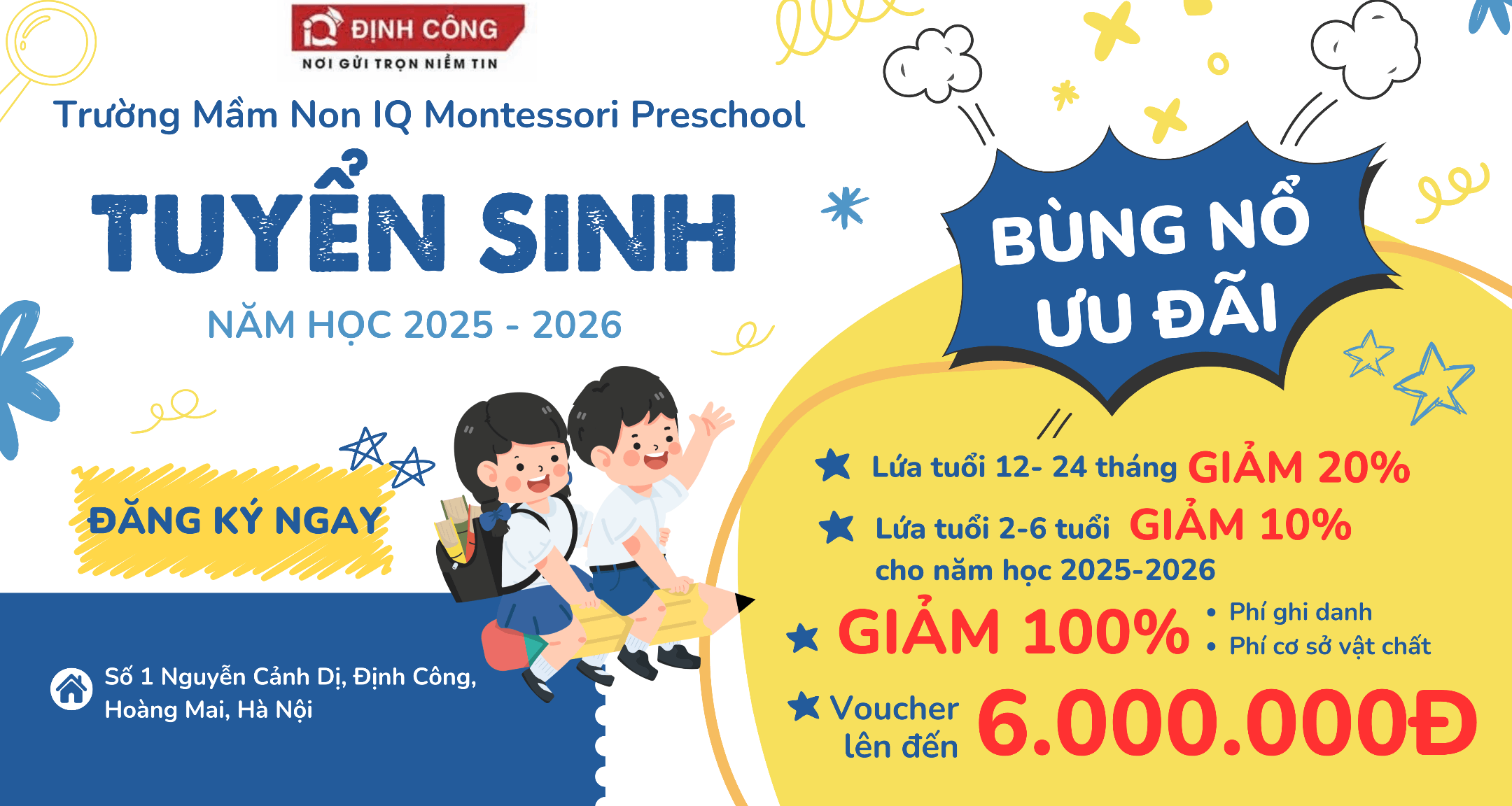 Mầm Non IQ Montessori PreSchool - Định Công