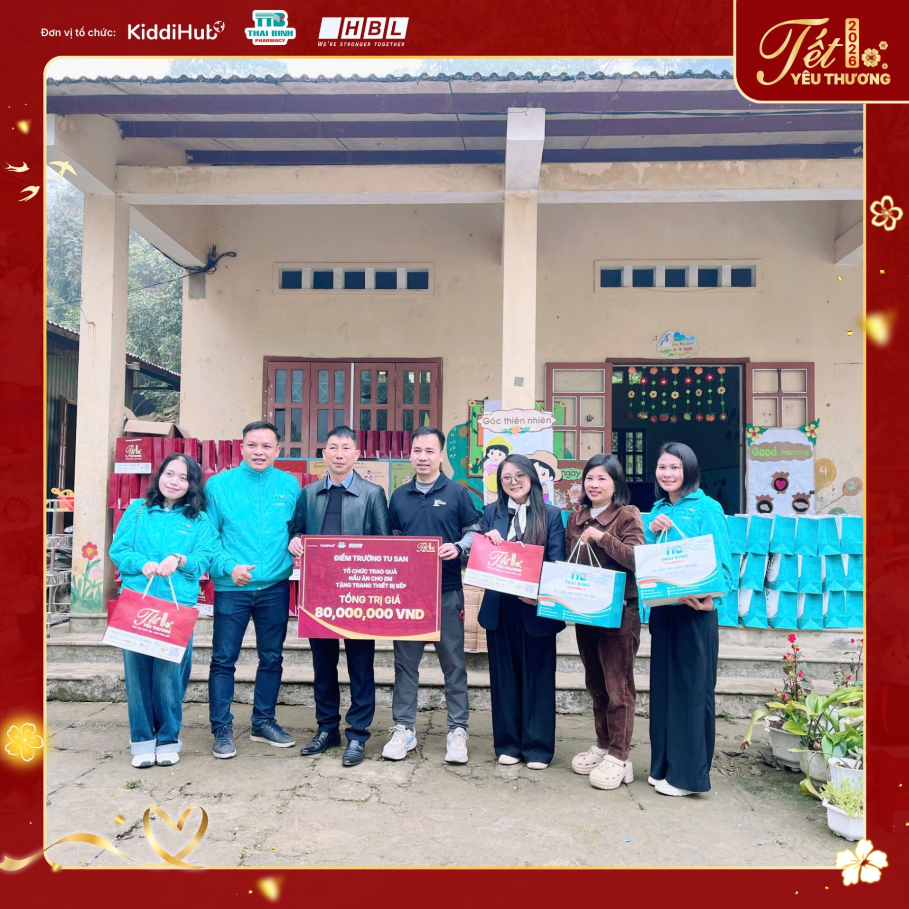 Hành trình gieo mầm Tết yêu thương tại điểm trường Tu San của KiddiHub