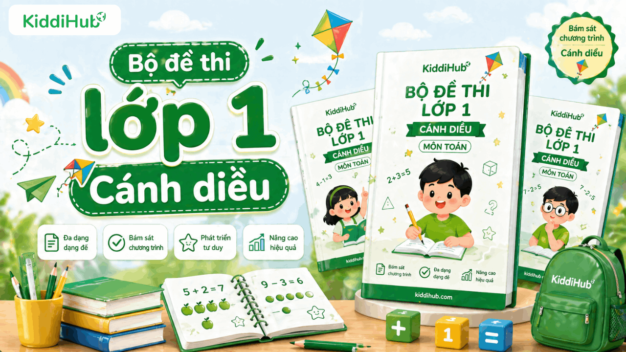 Bá» Äá» thi lá»p 1 CÃ¡nh diá»u mÃ´n ToÃ¡n, Tiáº¿ng Viá»t, Tiáº¿ng Anh