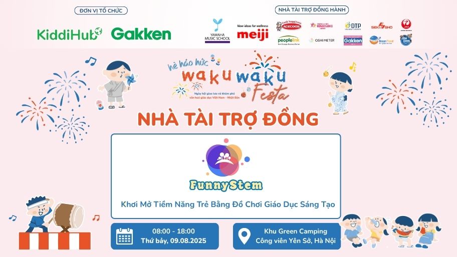 Sekisho â KhÆ¡i má» tiá»m nÄng trẻ bằng Äá» chÆ¡i giáo dục sáng tạo tại Wakuwaku Festa 2025