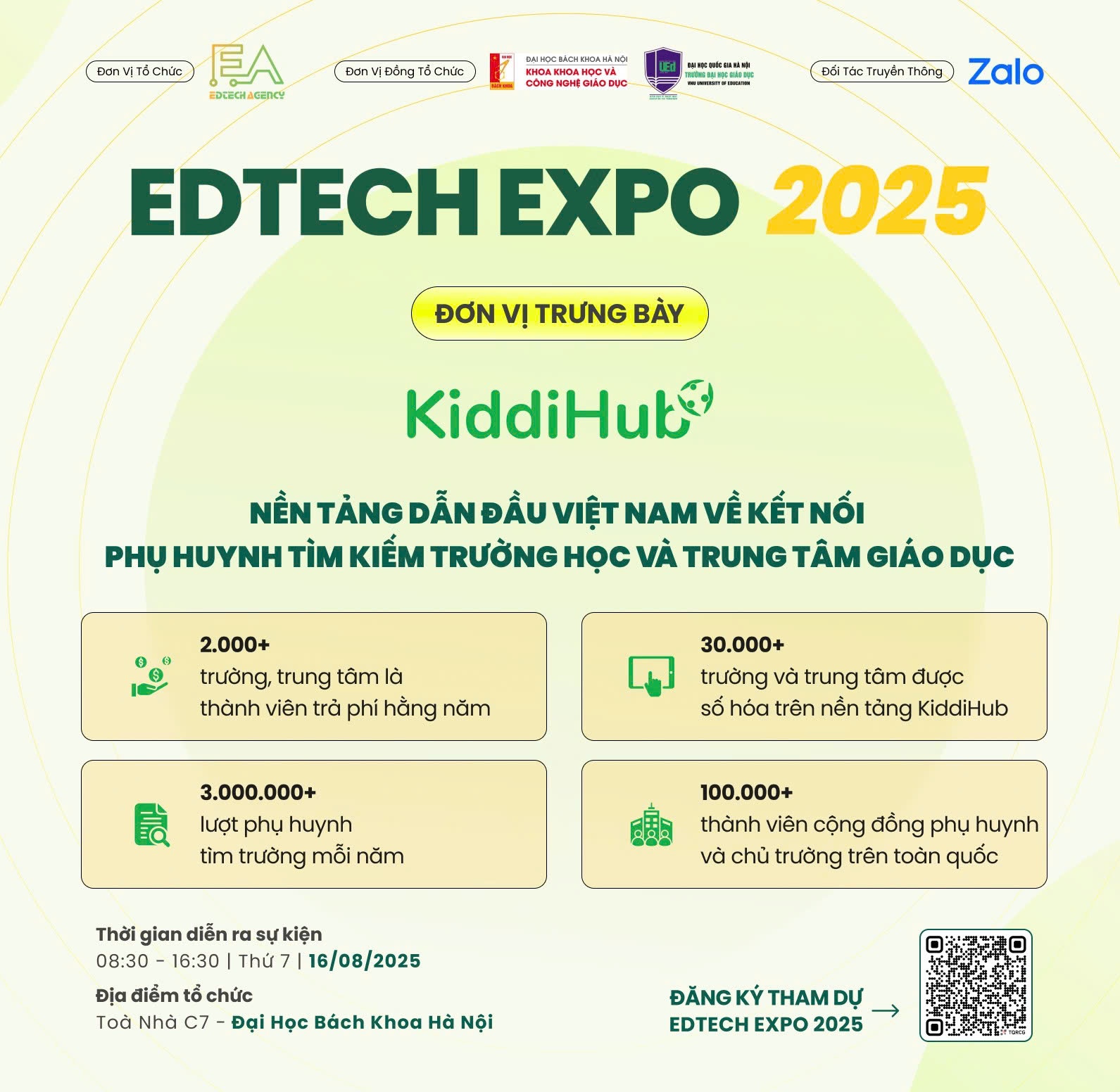 KiddiHub chính thức góp mặt tại EDTECH EXPO 2025 – Sự kiện công nghệ giáo dục lớn nhất năm