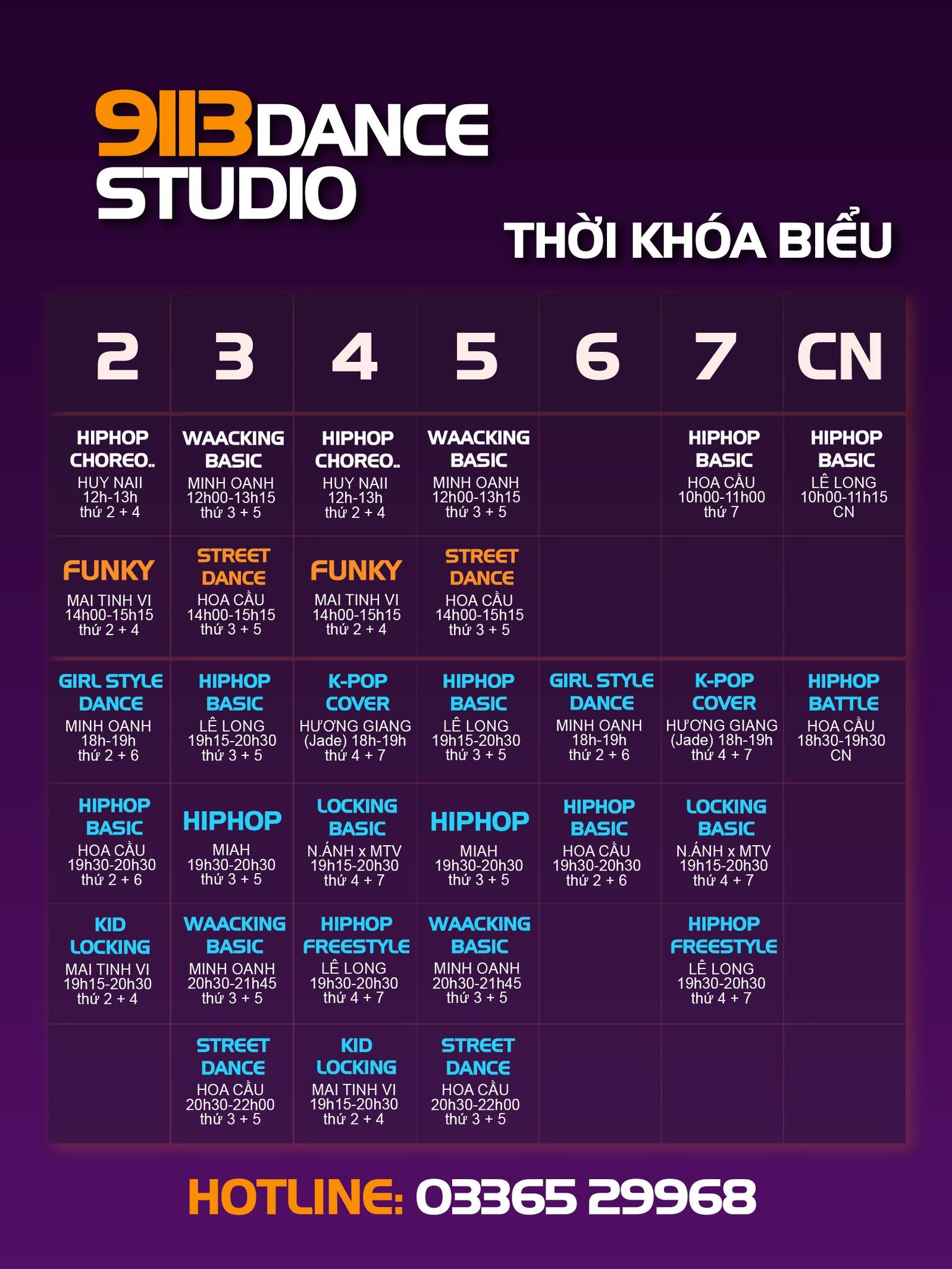 Trung tâm 9113 Dance Studio - Đống Đa