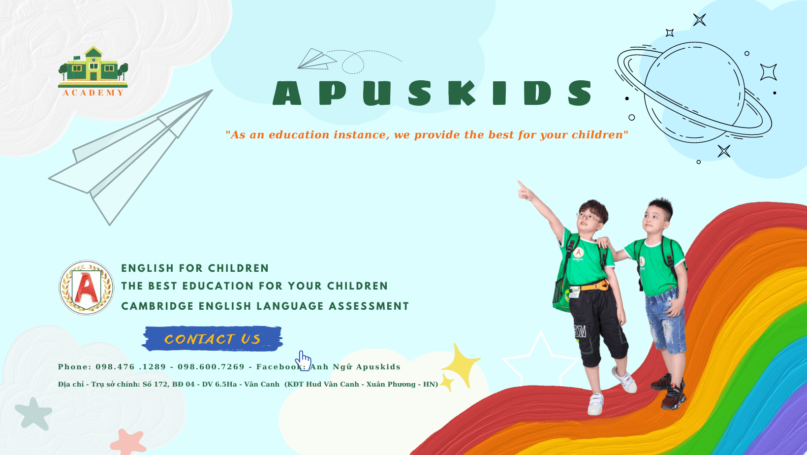 Trung tâm Anh Ngữ ApusKids - Vân Canh