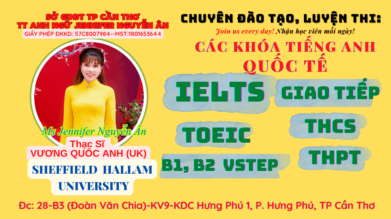 Trung tâm Anh Ngữ Jennifer Nguyễn Ân - Cái Răng