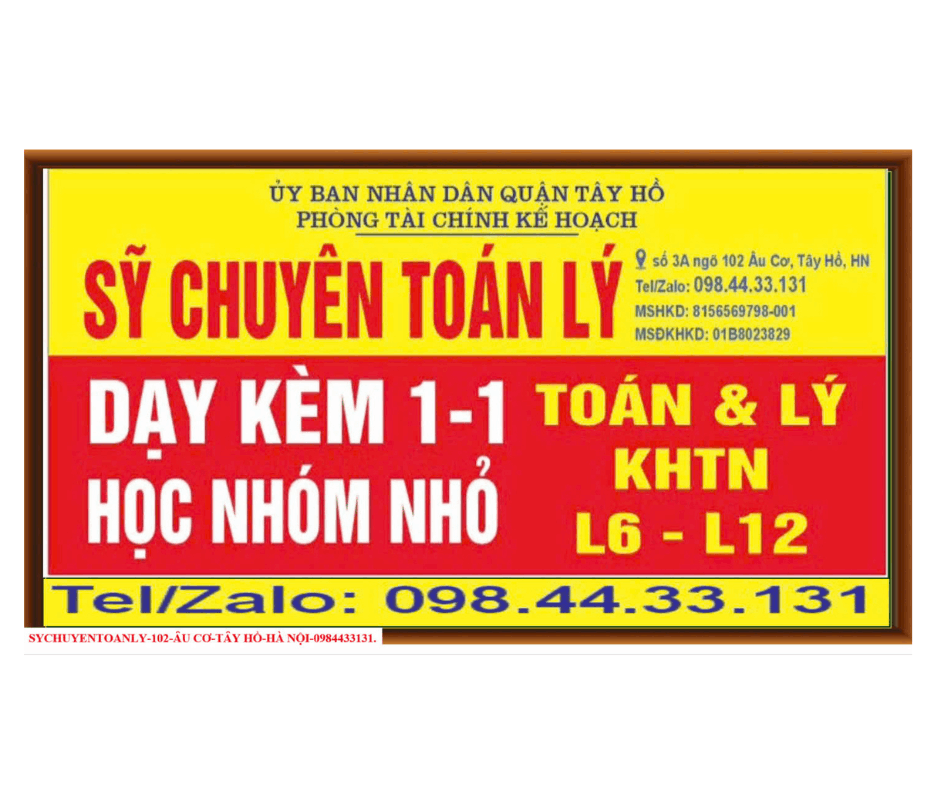 Trung tâm Bồi dưỡng kiến ​​thức, Luyện thi CLC Thầy Sỹ - 102 Âu Cơ