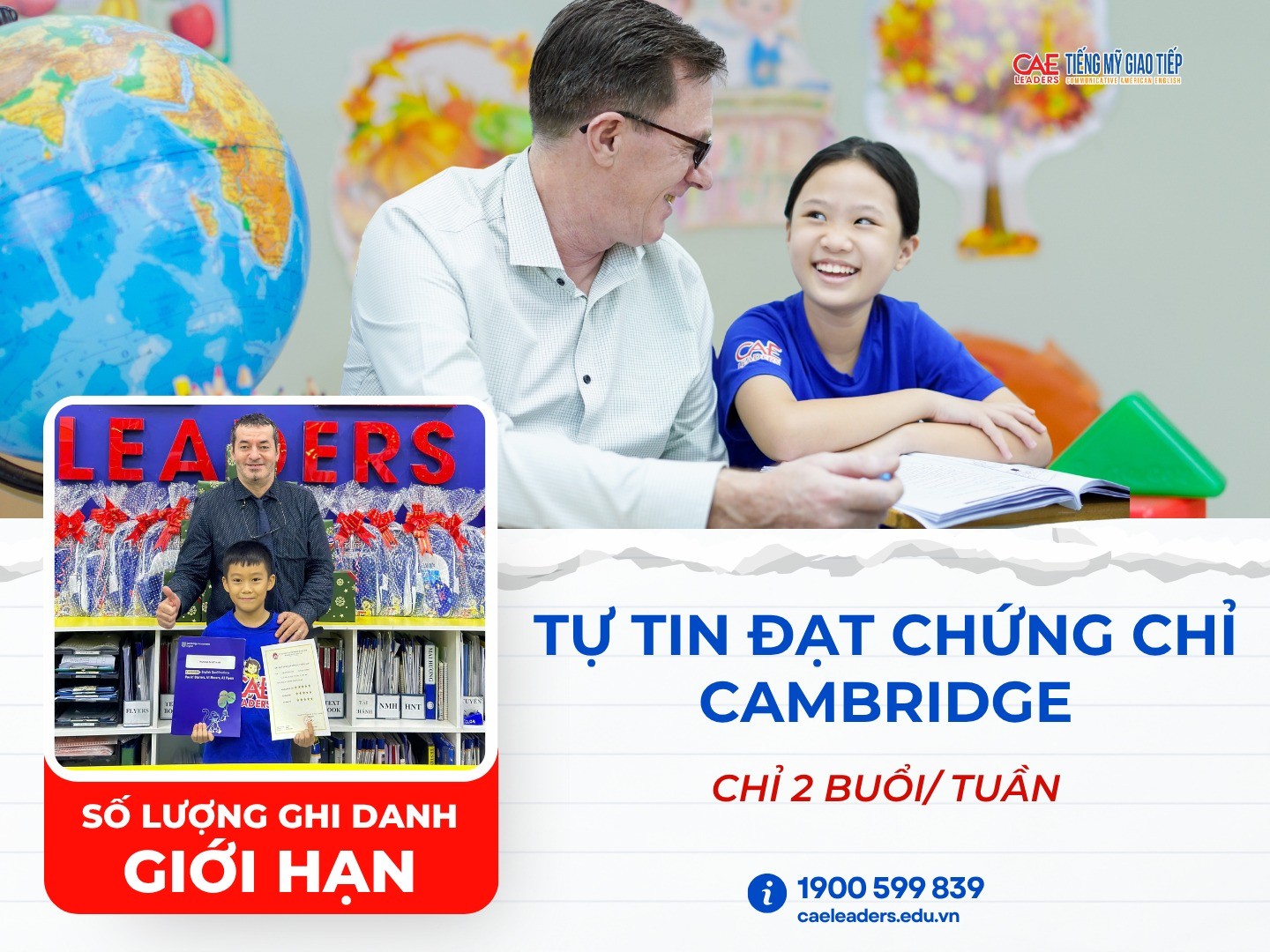 Trung tâm CAE Leaders - Tiếng Mỹ Giao Tiếp - Thủ Đức