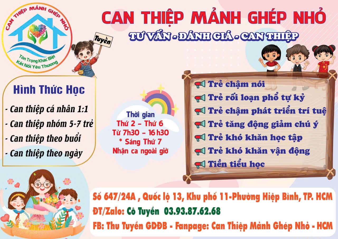 Trung tâm Can thiệp mảnh ghép nhỏ - Hiệp Bình
