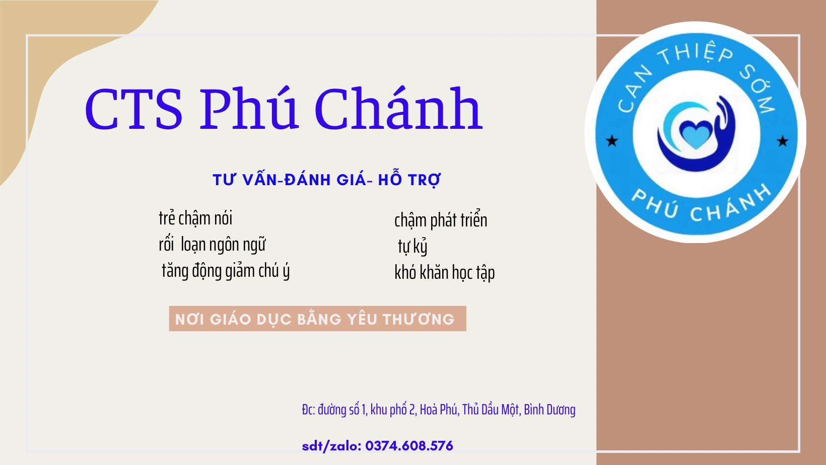 Trung tâm can thiệp sớm Phú Chánh - Thủ Dầu Một