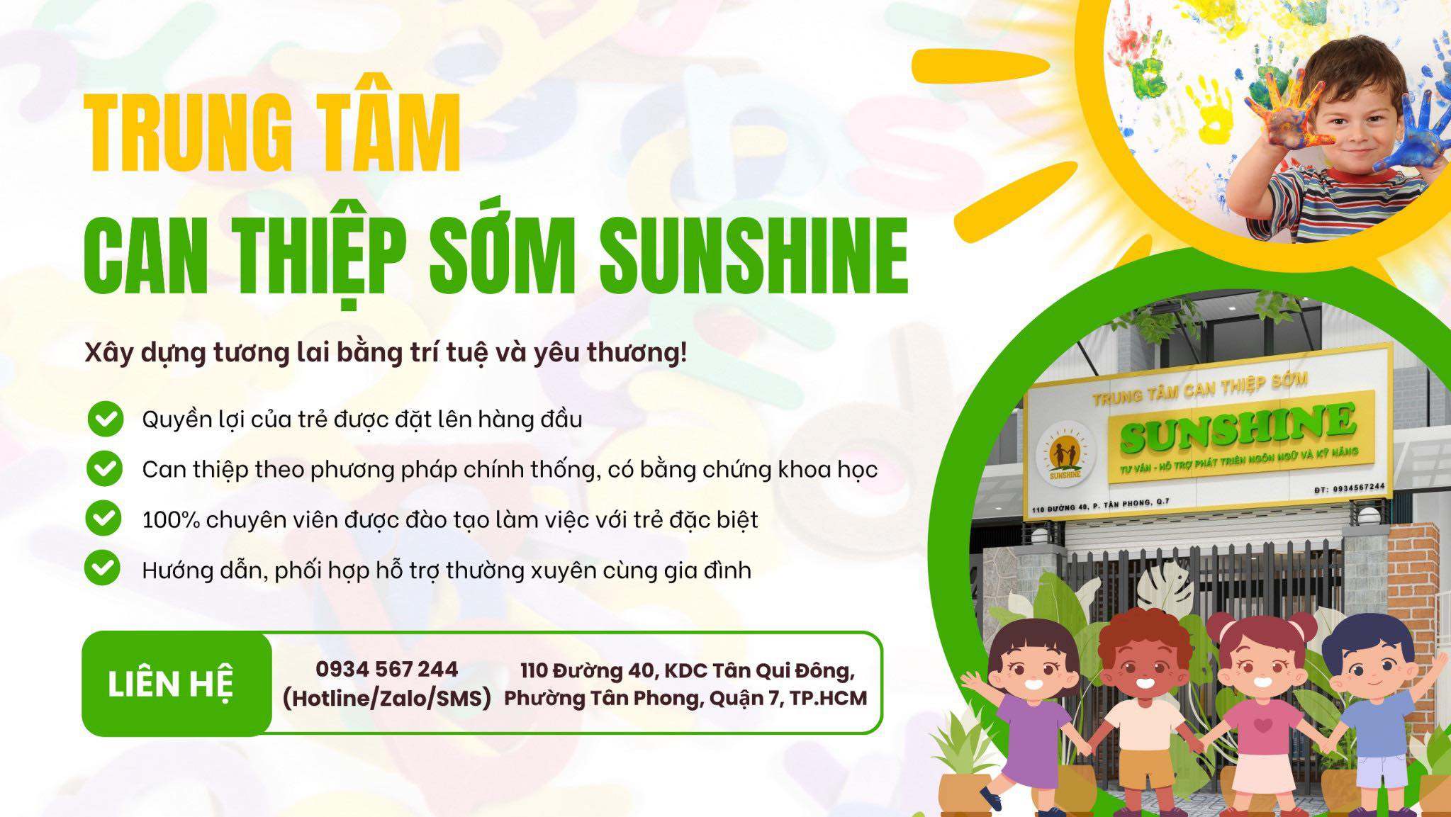 Trung tâm Can Thiệp Sớm Sunshine - Quận 7