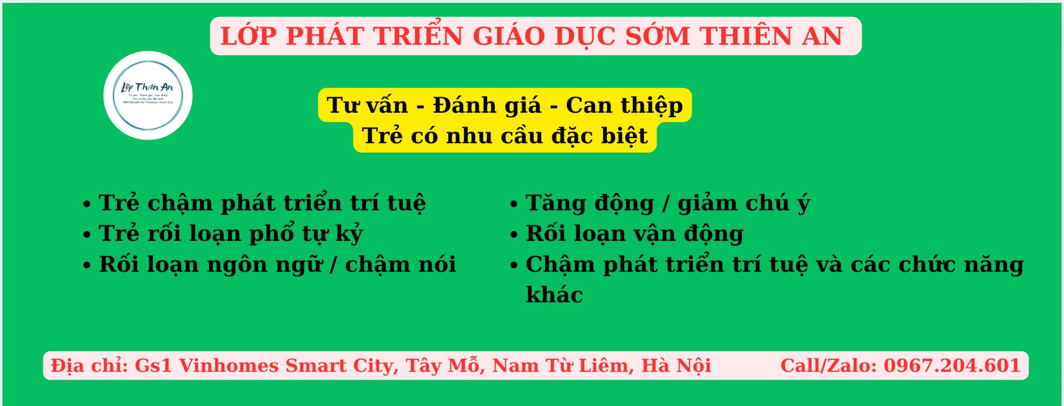 Trung tâm Can thiệp Sớm Thiên An - Vinhomes Smart City