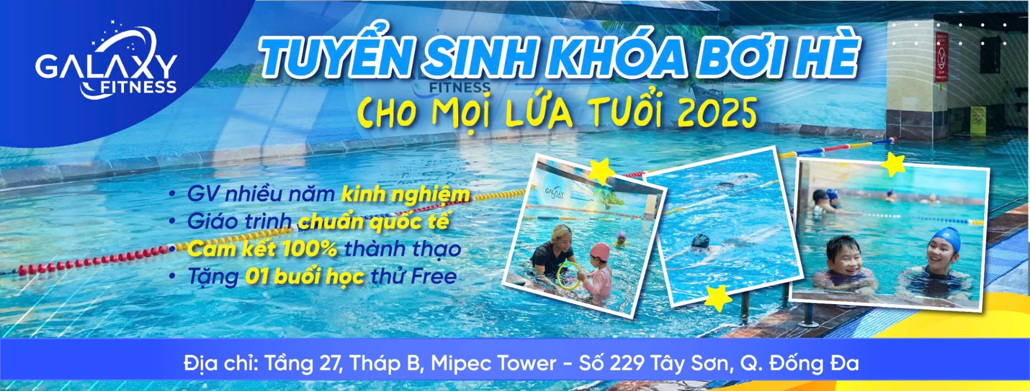 Trung tâm dạy bơi - Bể bơi Galaxy - Tây Sơn