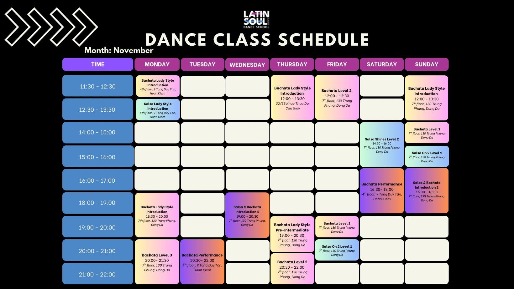 Trung tâm dạy nhảy Latin Soul Hanoi - Đống Đa