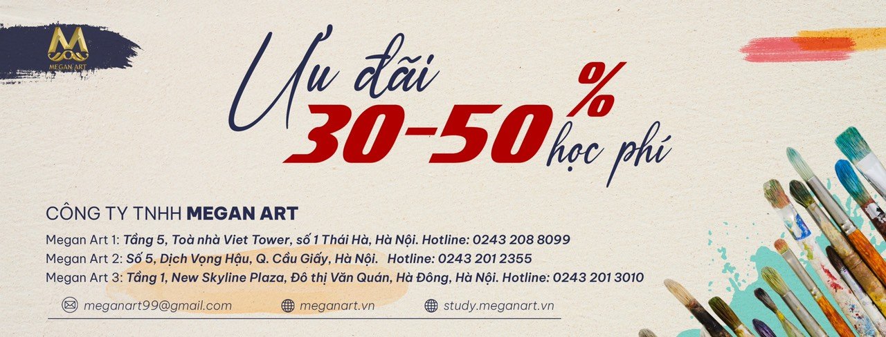 Trung tâm dạy vẽ trẻ em Megan Art - CS3 Văn Quán