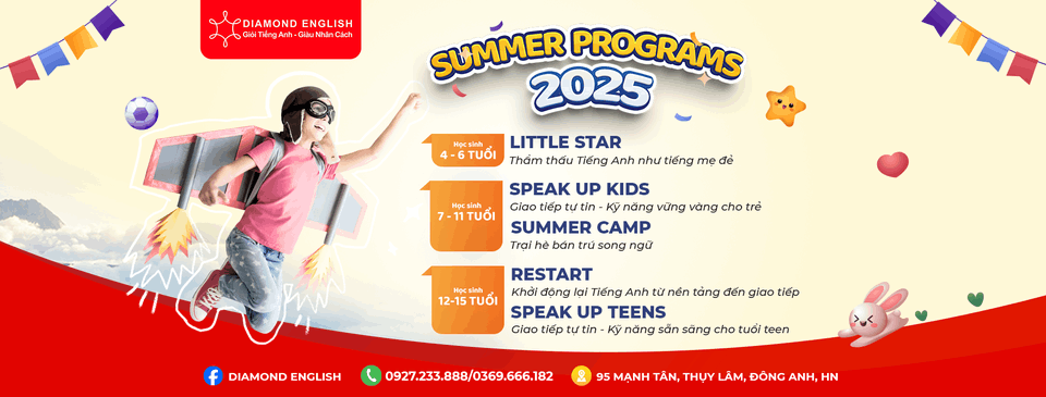 Trung tâm Diamond English Đông Anh - Cơ sở 1