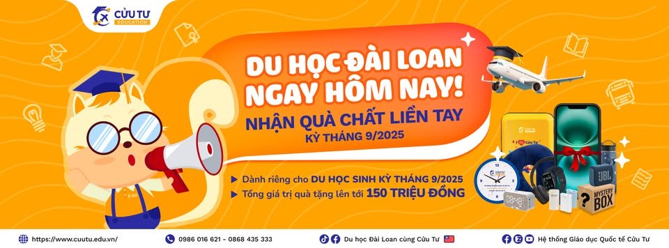 Trung tâm Du học Đài Loan Cửu Tư - Thành phố Vinh